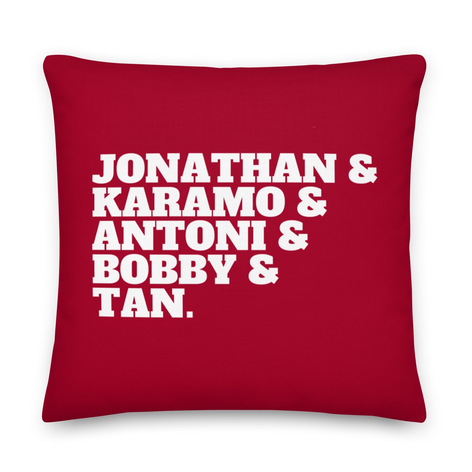 Jonathan & Karamo & Antoni & Bobby & Tan Pillow