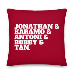 Jonathan & Karamo & Antoni & Bobby & Tan Pillow