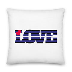Leather Pride Love Pillow
