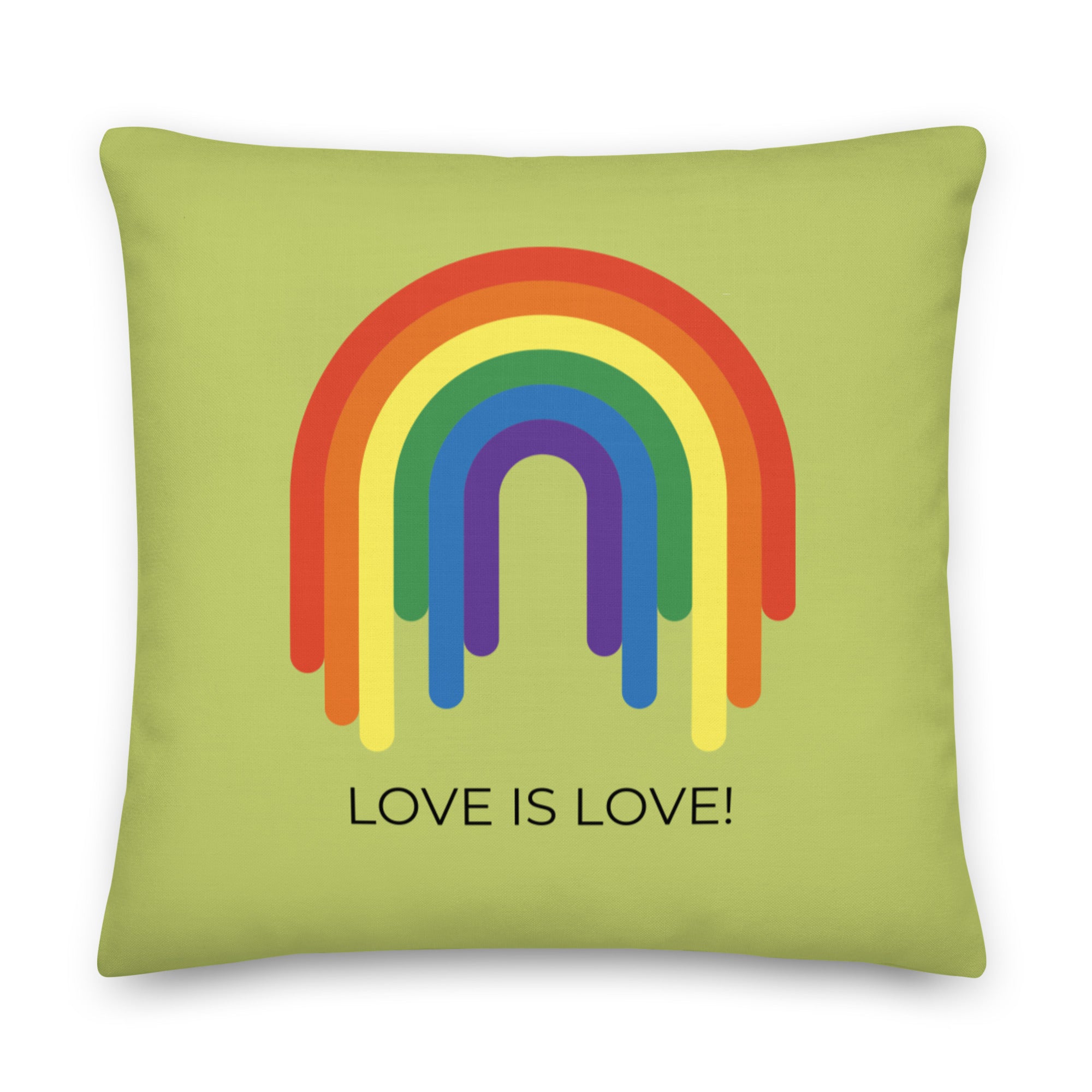 Love Is Love Rainbow Pillow