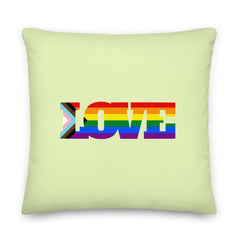 Progress LGBT Love Pillow