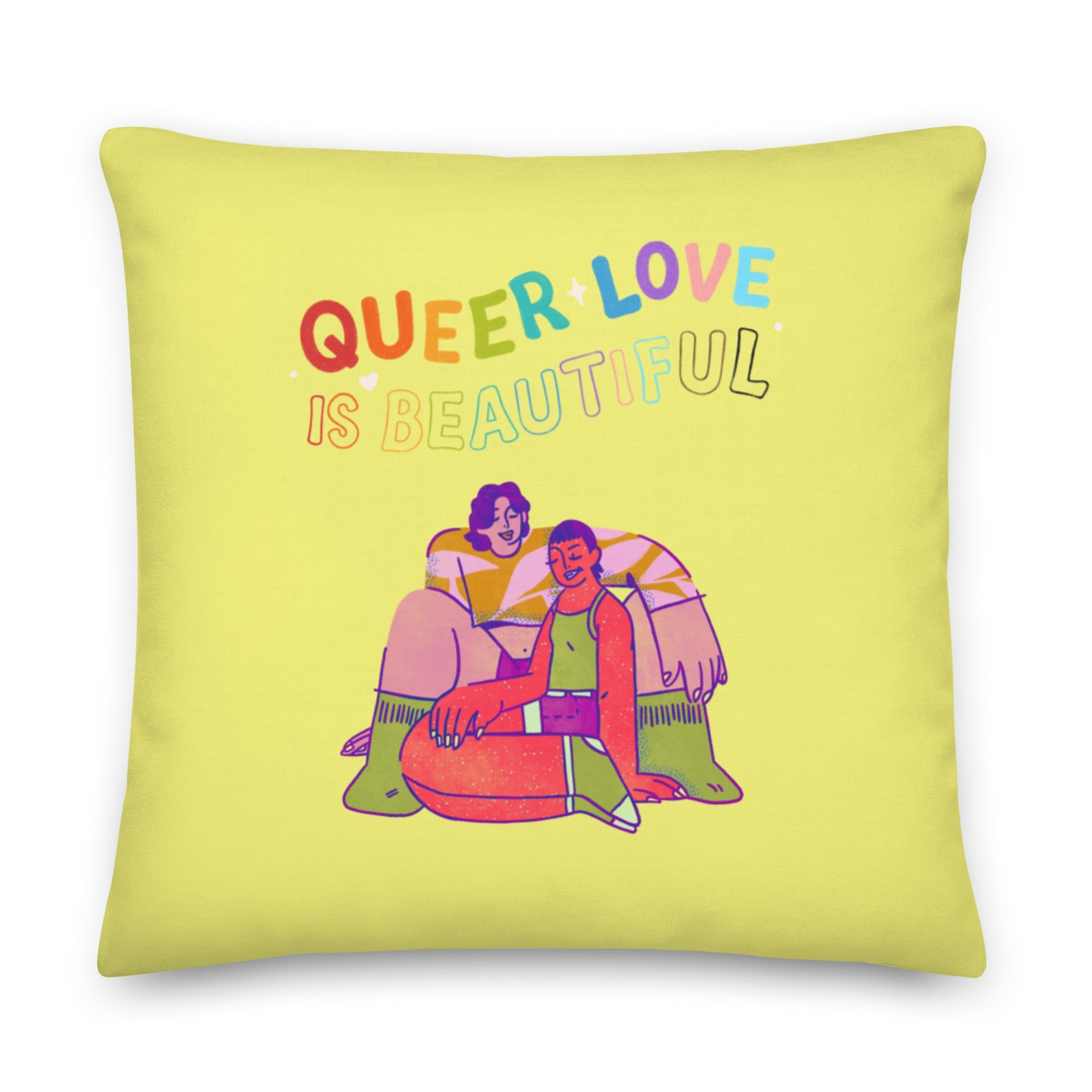 Queer Love Is Beautiful Pillow