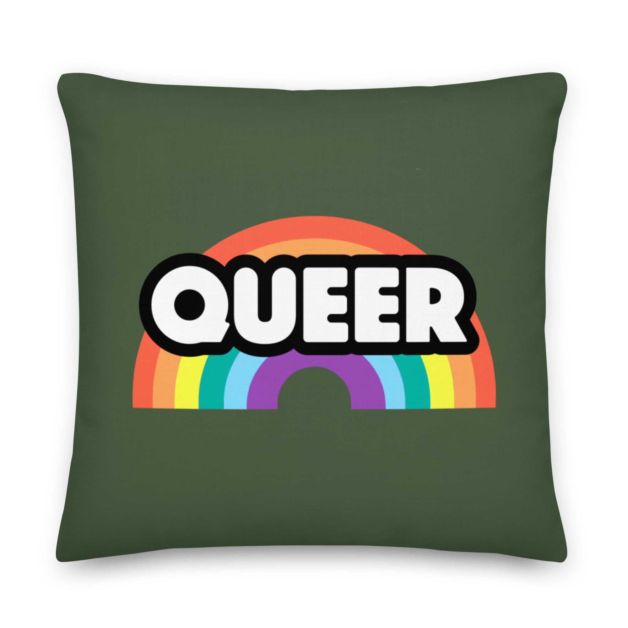 Queer Rainbow Pillow