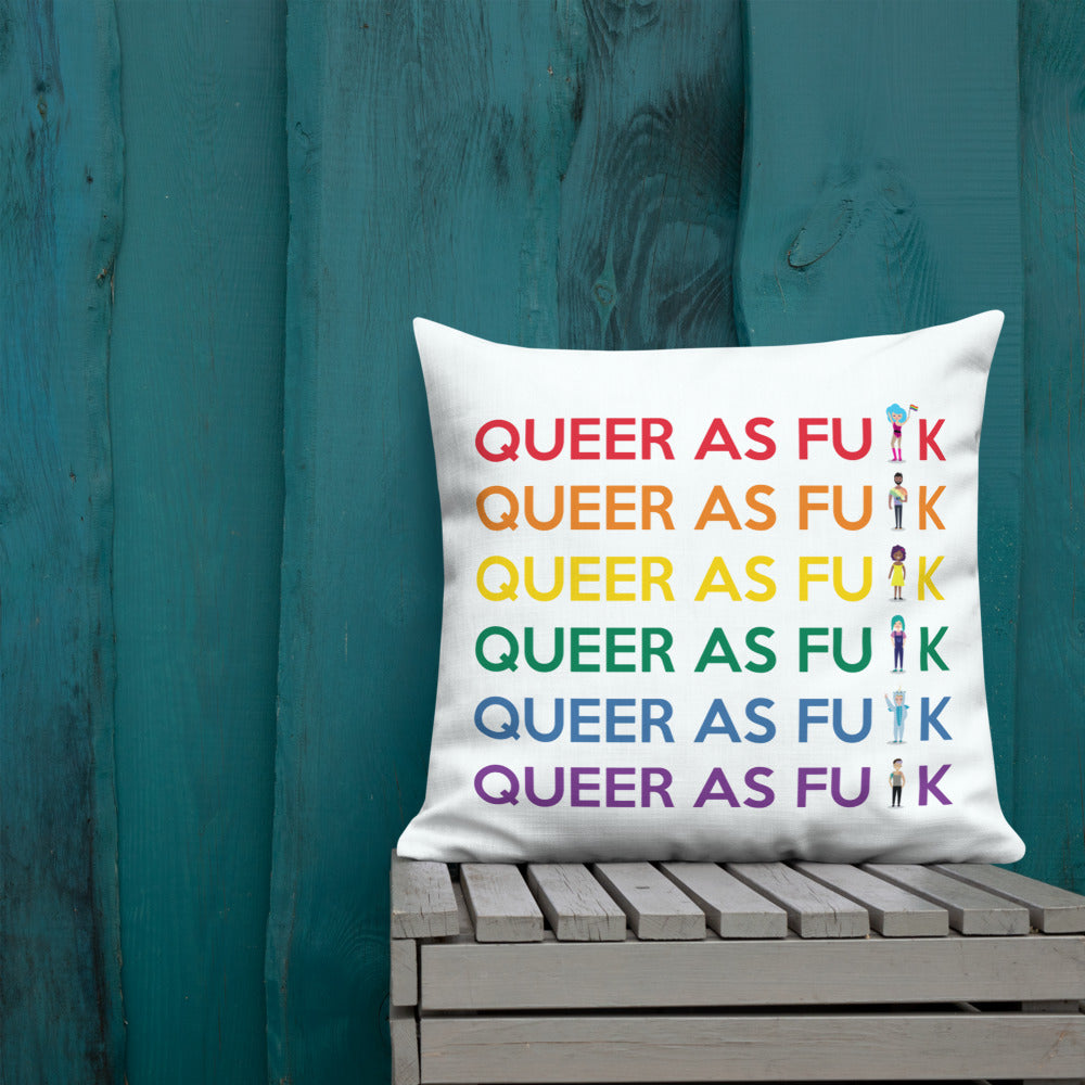 Queer As Fu#k Premium Pillow