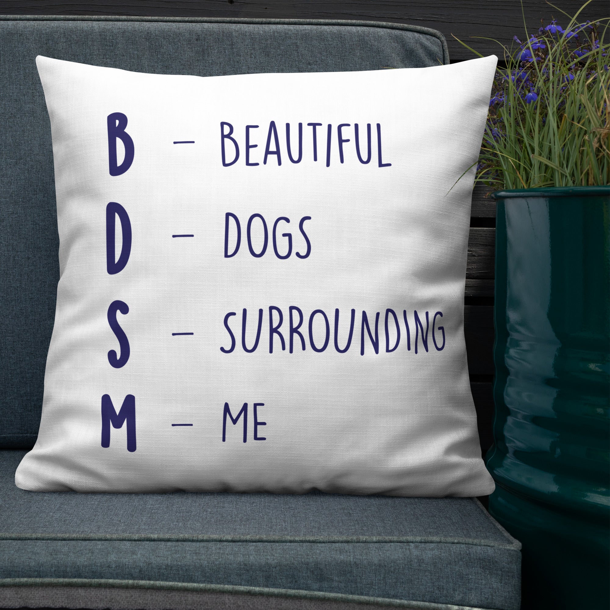 Bdsm (Beautiful Dogs Surrounding Me) Pillow