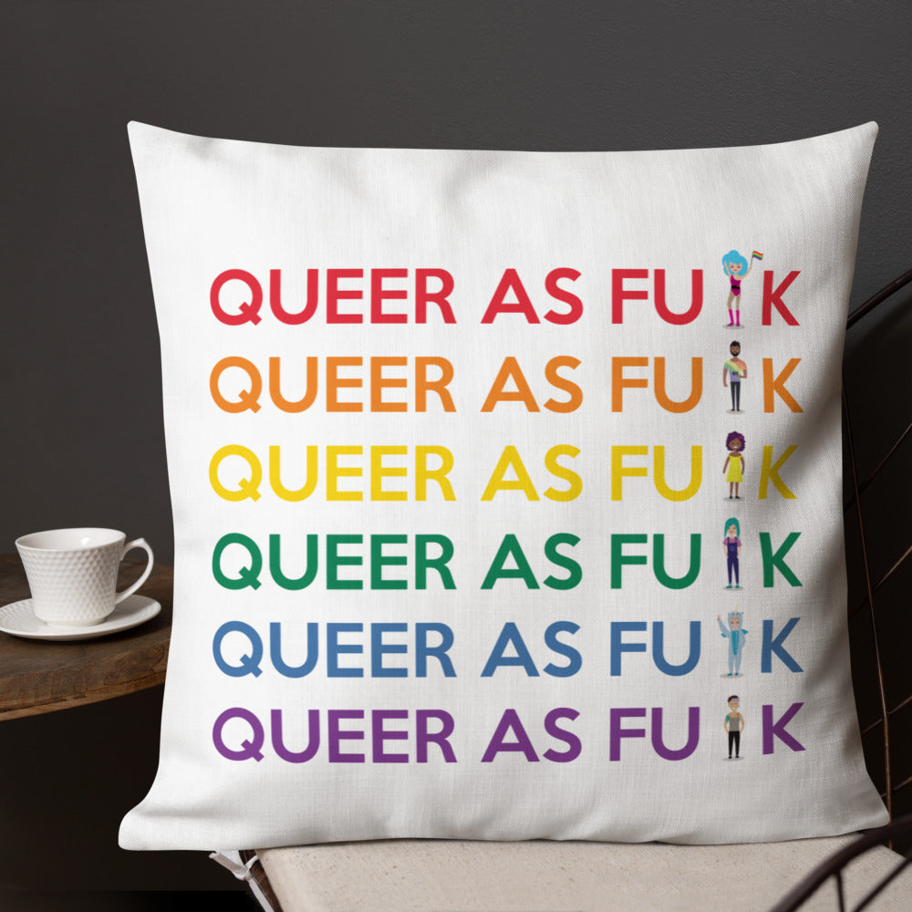 Queer As Fu#k Premium Pillow