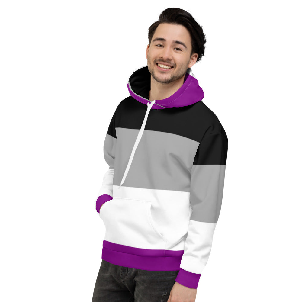 Asexual Pride All-Over Unisex Hoodie