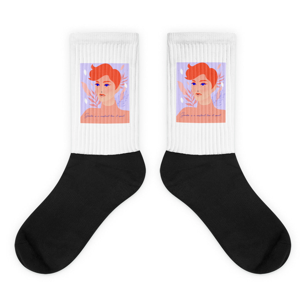 Gender Is A Construct Tear It Apart Socks