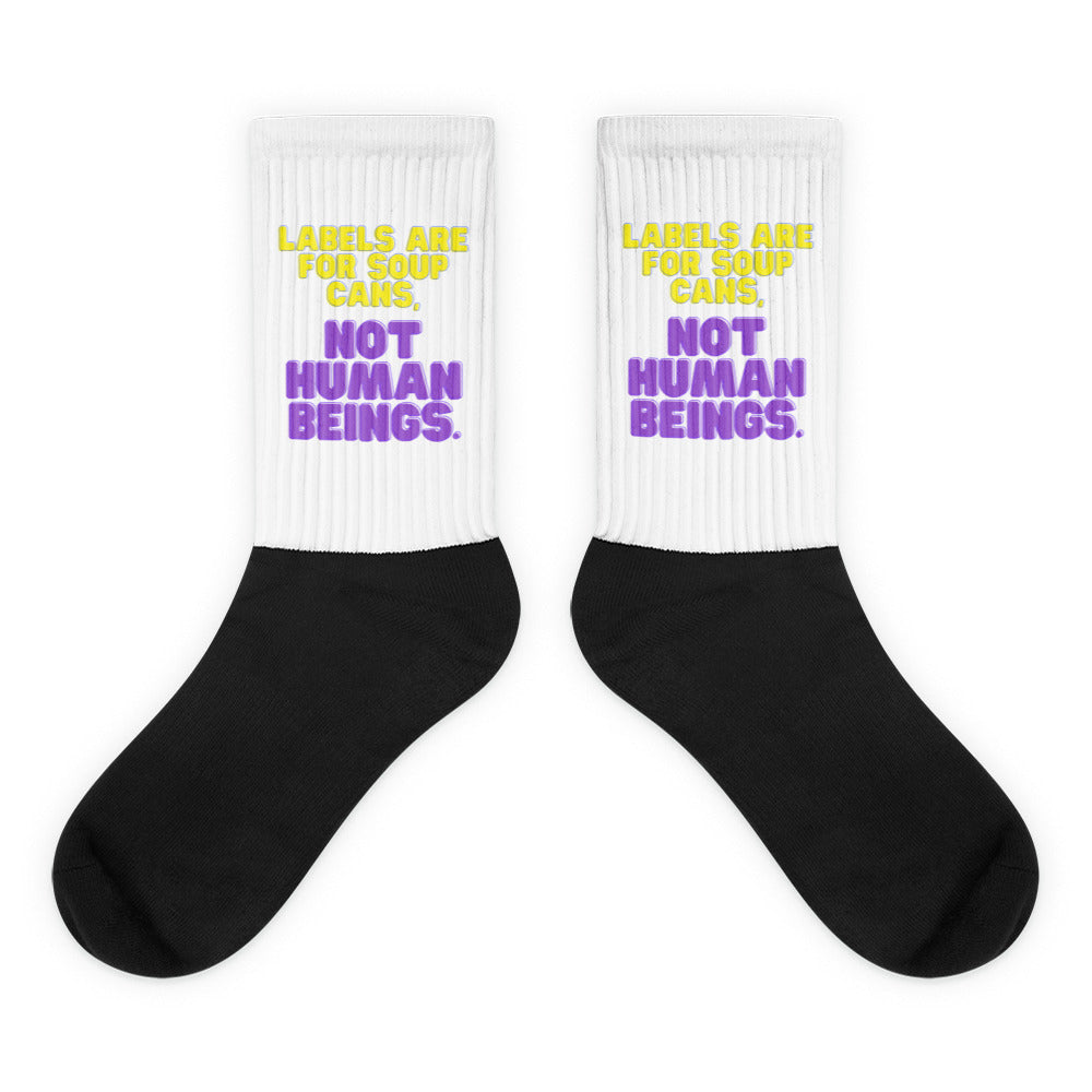 Labels Are For Soup Cans Socks