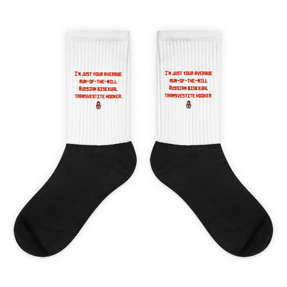 Russian Bisexual Transvestite Hooker Socks