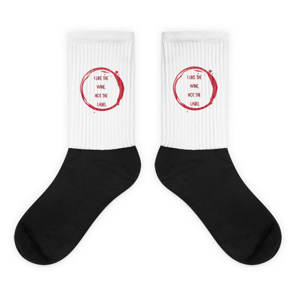 I Like The Wine Not The Label Pansexual Socks