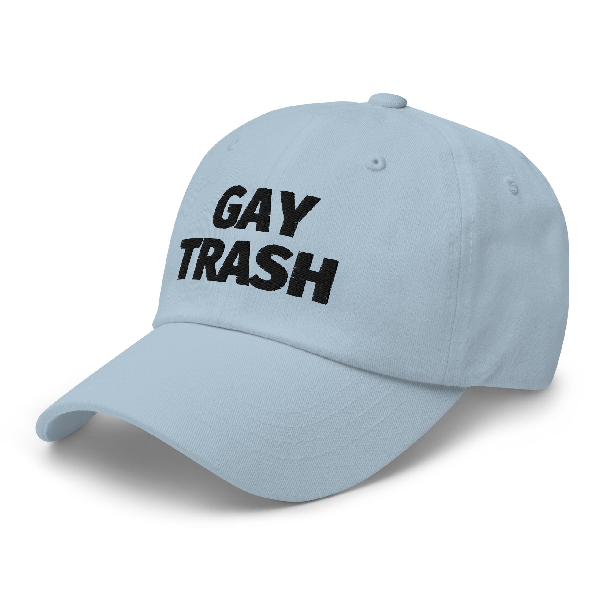 Gay Trash (Black Text) Cap