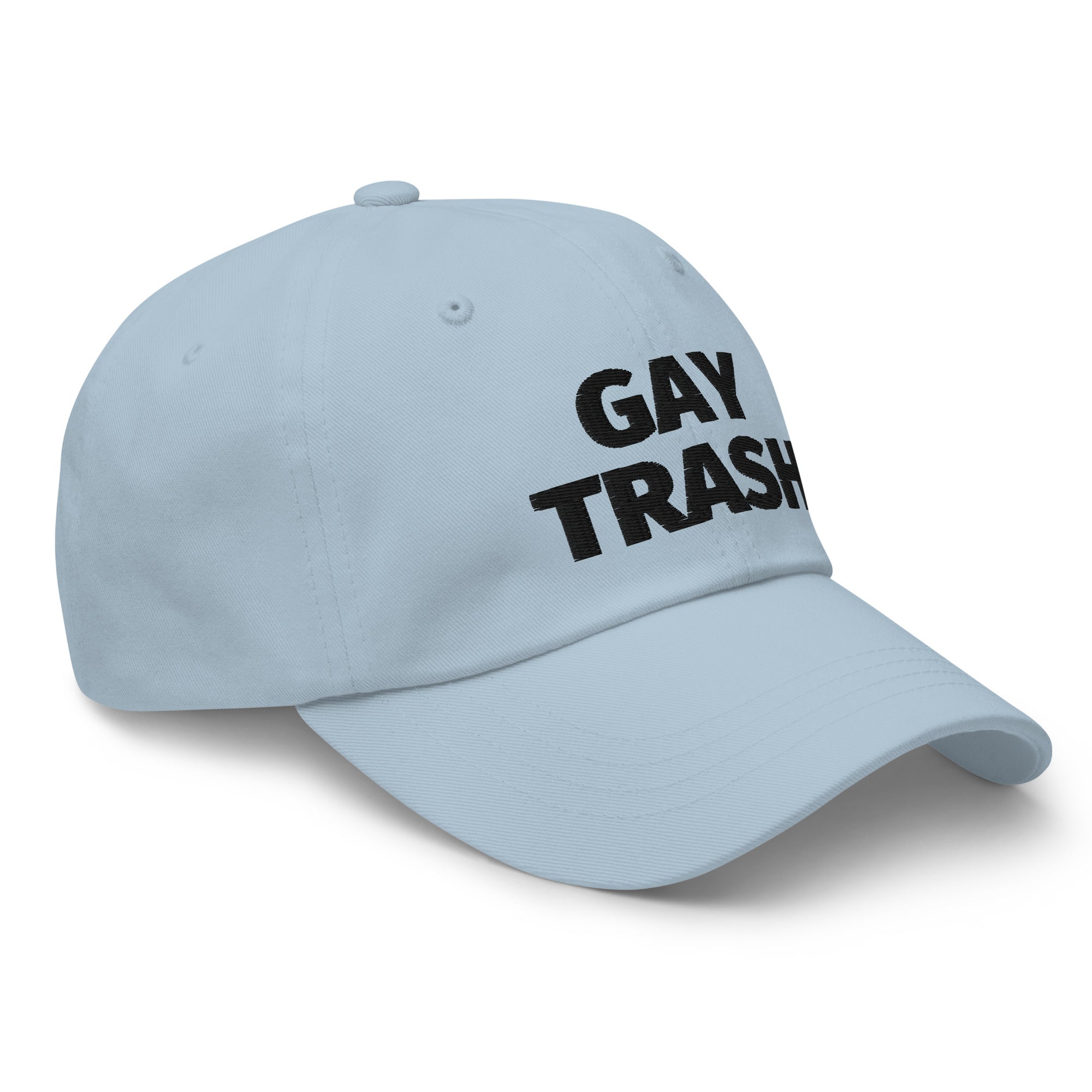 Gay Trash (Black Text) Cap