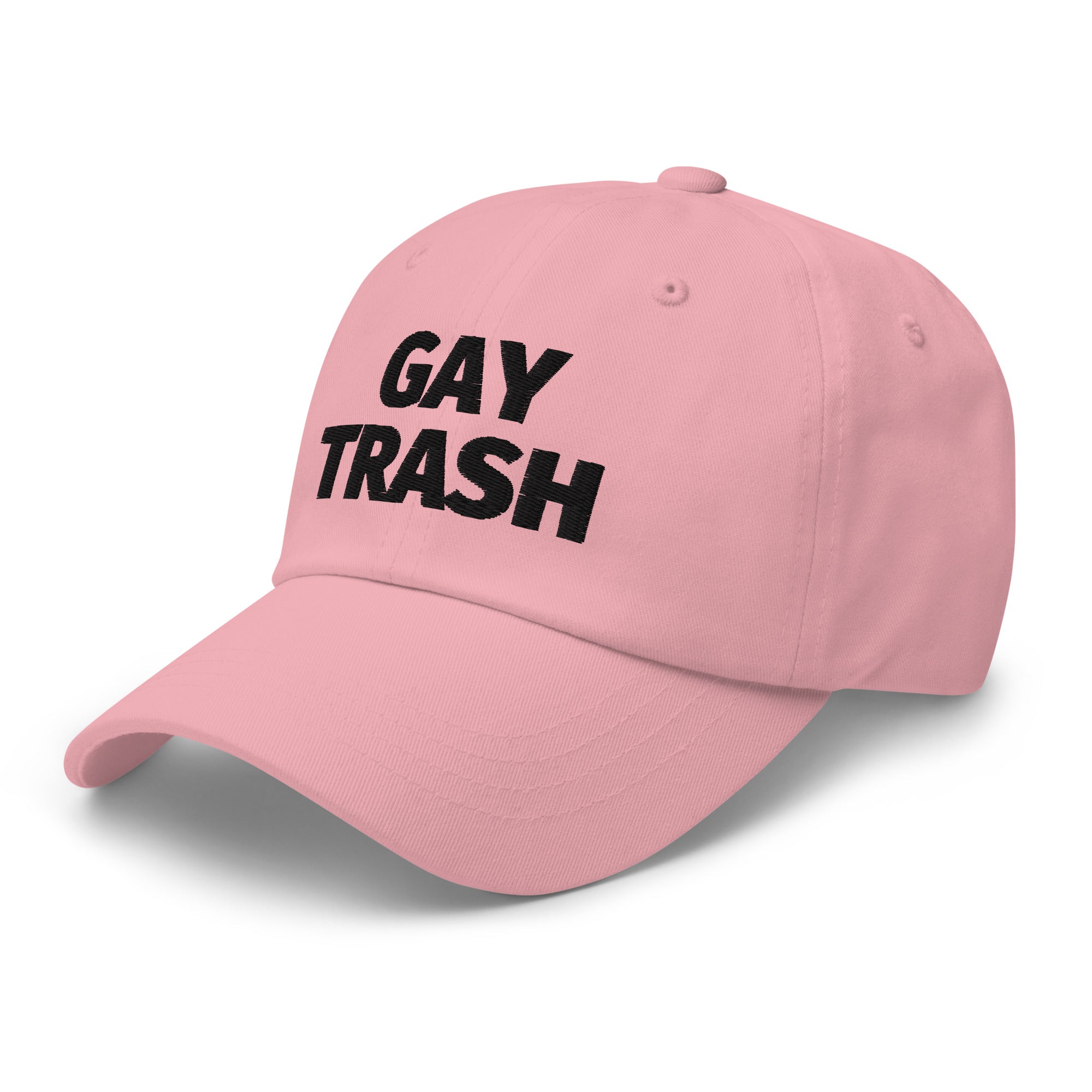 Gay Trash (Black Text) Cap