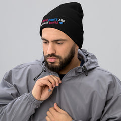 Trans Rights Are Human Rights Cuffed Beanie
