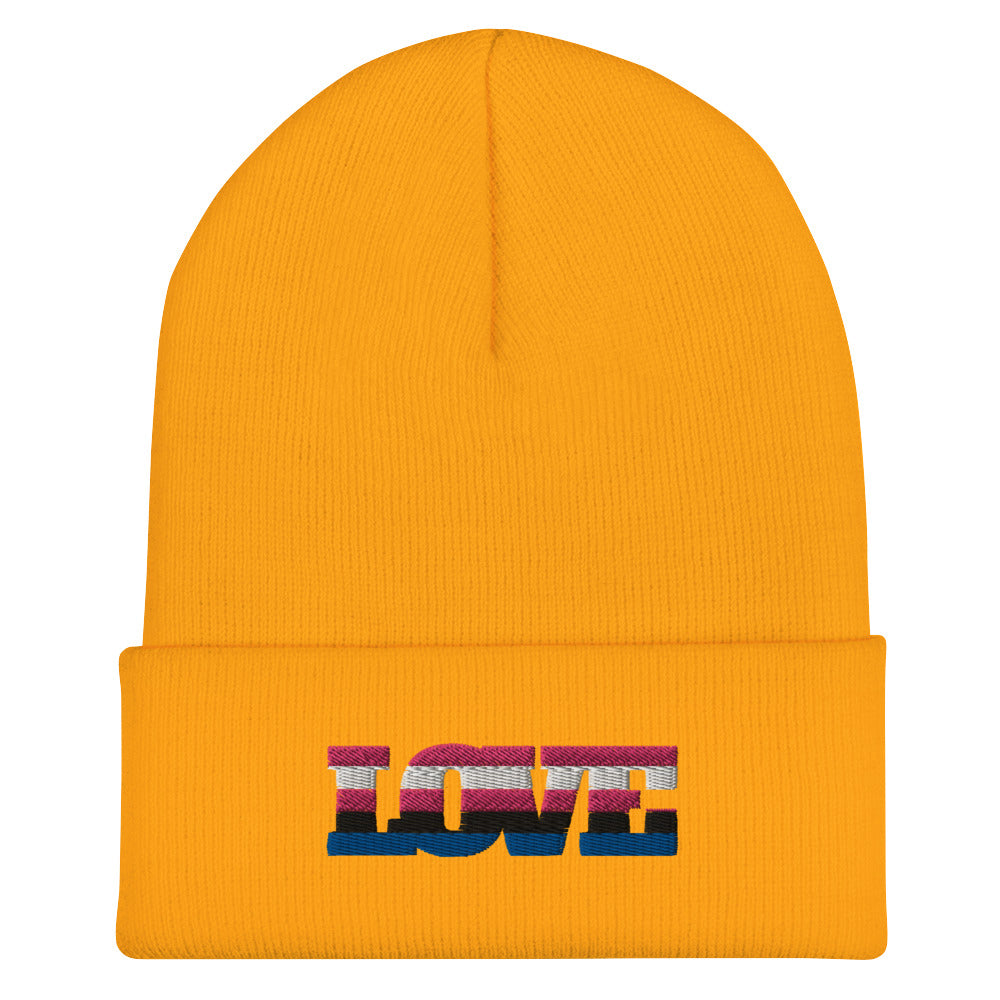 Genderfluid Love Cuffed Beanie