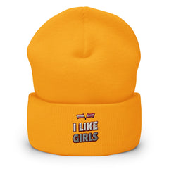 I Like Girls Cuffed Beanie