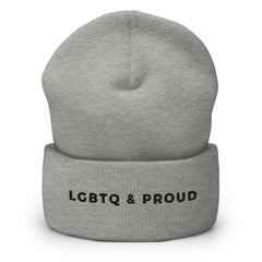 LGBTQ & Proud Cuffed Beanie
