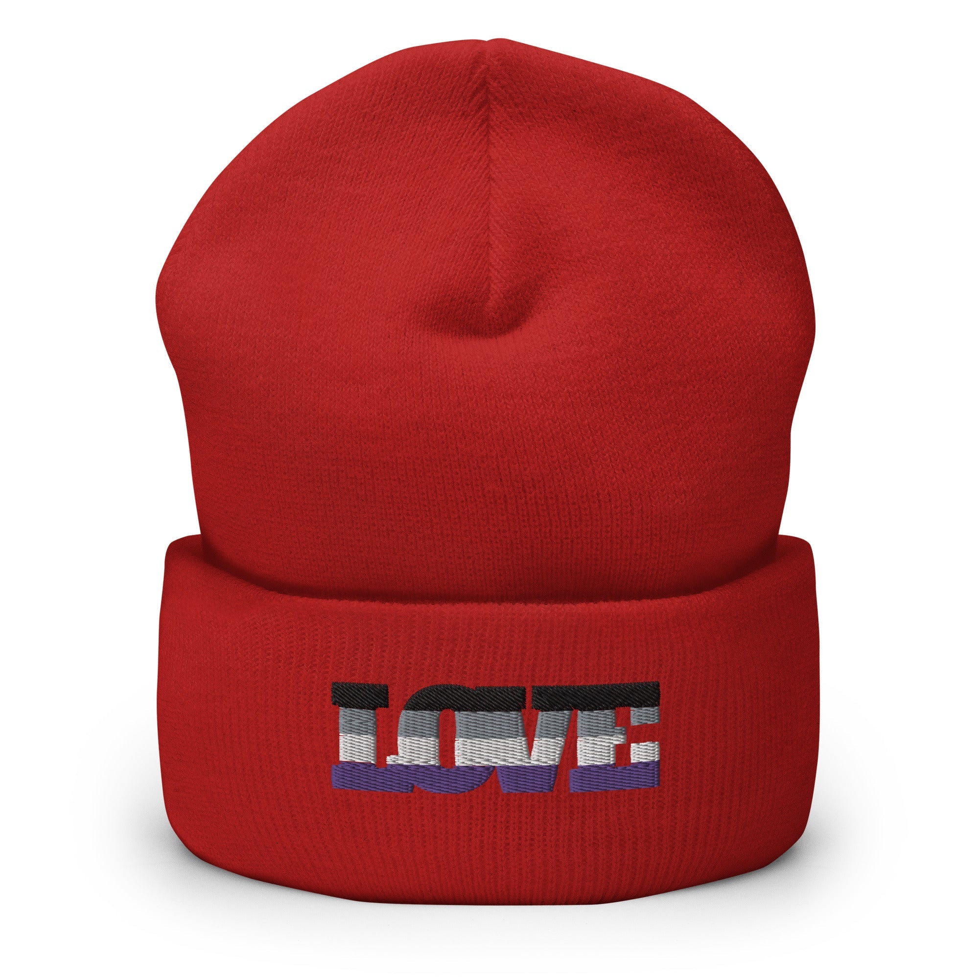 Asexual Love Cuffed Beanie