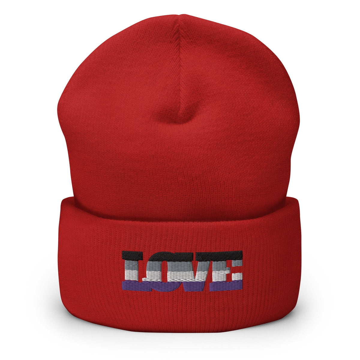 Asexual Love Cuffed Beanie