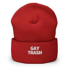 Gay Trash Cuffed Beanie