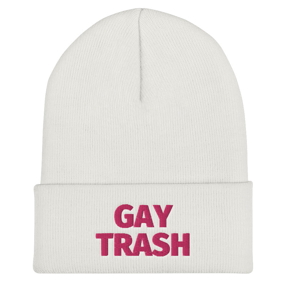Gay Trash Cuffed Beanie