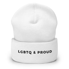 LGBTQ & Proud Cuffed Beanie