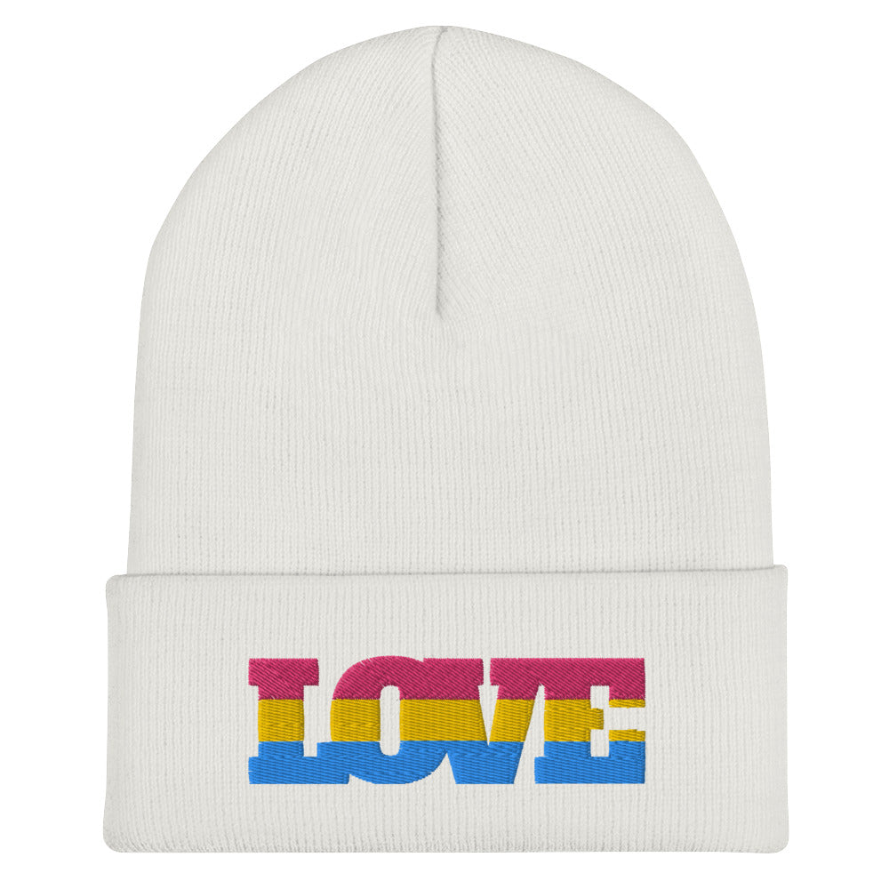 Pansexual Love Cuffed Beanie