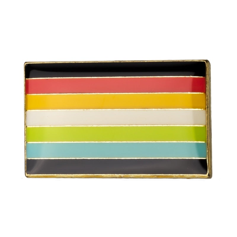 Queer Pride Flag Enamel Pin