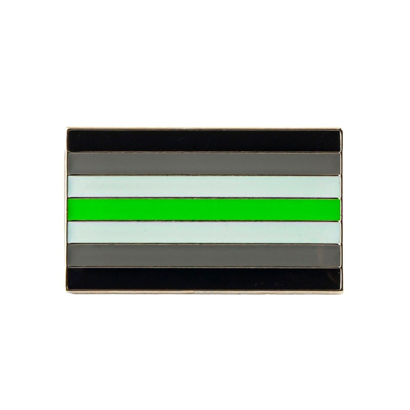 Agender Pride Flag Enamel Pin