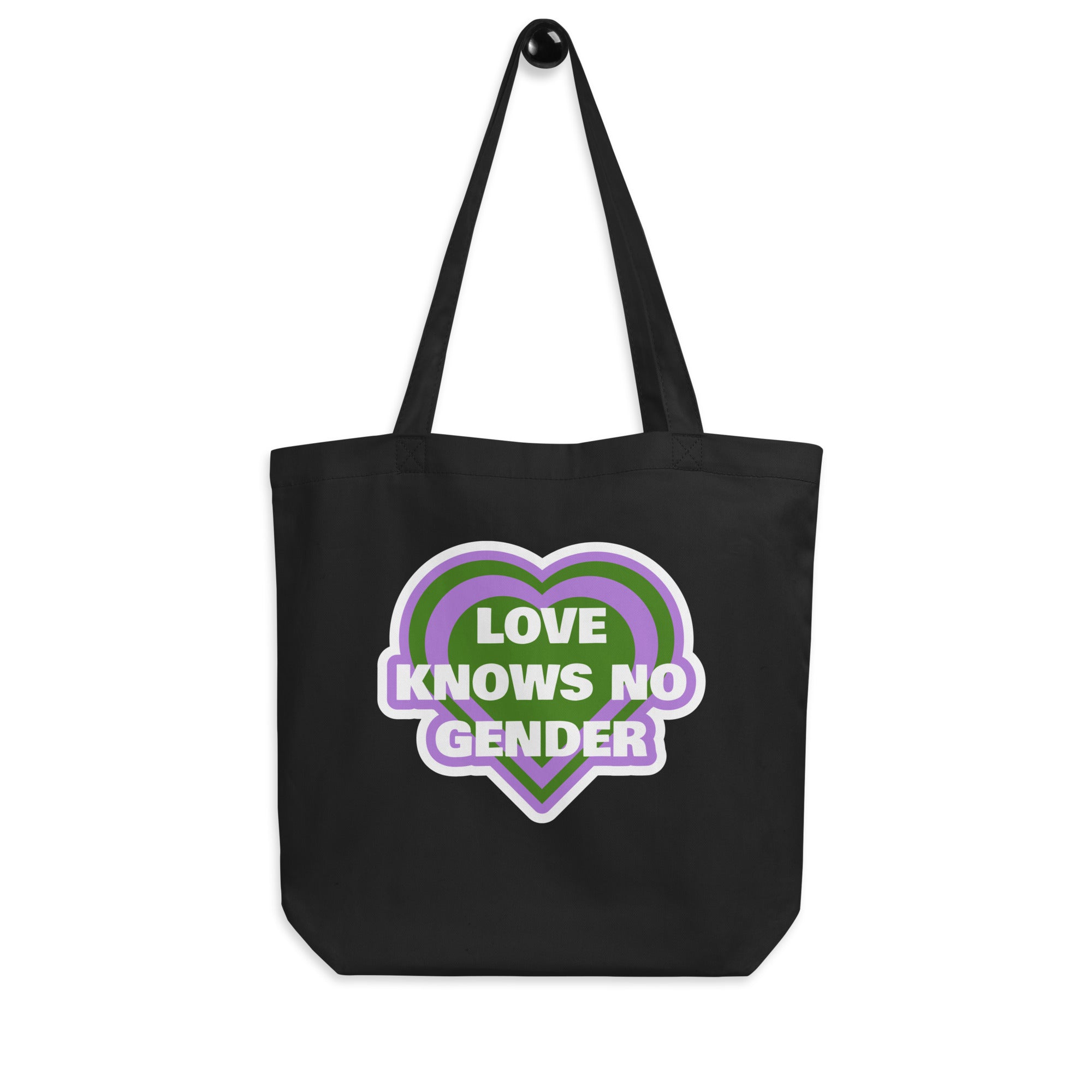 Love Knows No Gender Genderqueer Eco Tote Bag