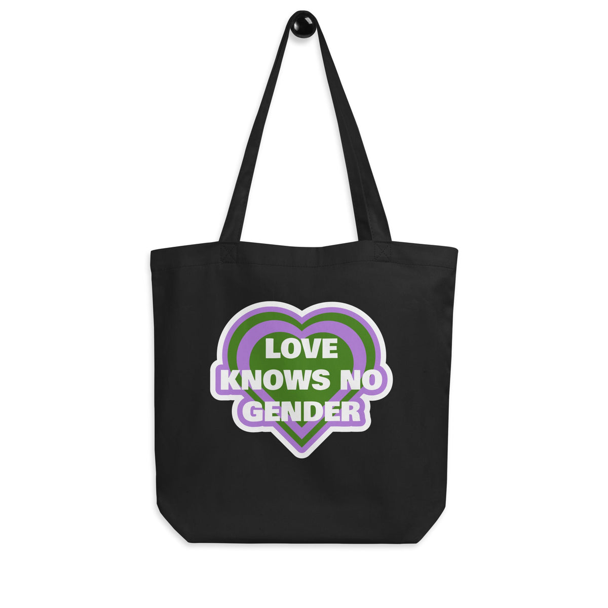 Love Knows No Gender Genderqueer Eco Tote Bag