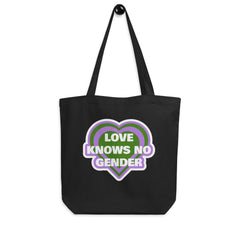 Love Knows No Gender Genderqueer Eco Tote Bag