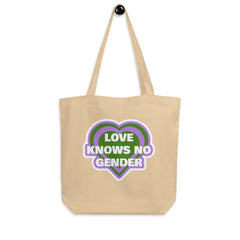Love Knows No Gender Genderqueer Eco Tote Bag