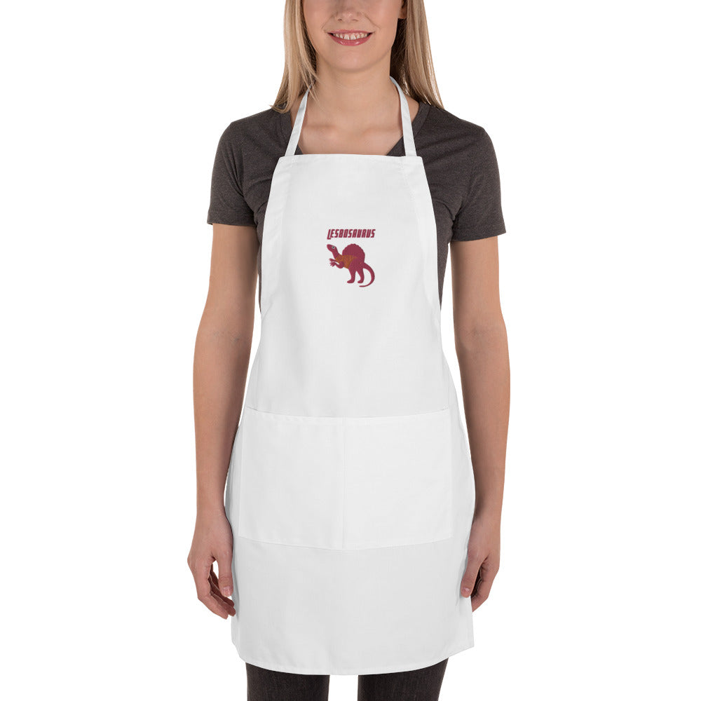 Lesbosaurus Embroidered Apron