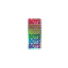 Boys Boys Boys Holographic Stickers