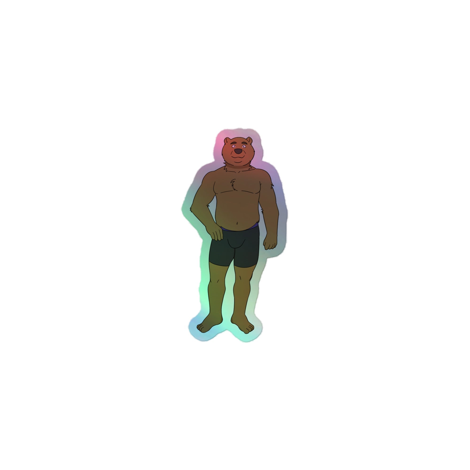 Gay Cub Holographic Stickers