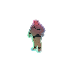 Gay Pig Holographic Stickers