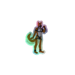 Gay Pup Holographic Stickers
