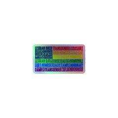 Gay USA Holographic Stickers
