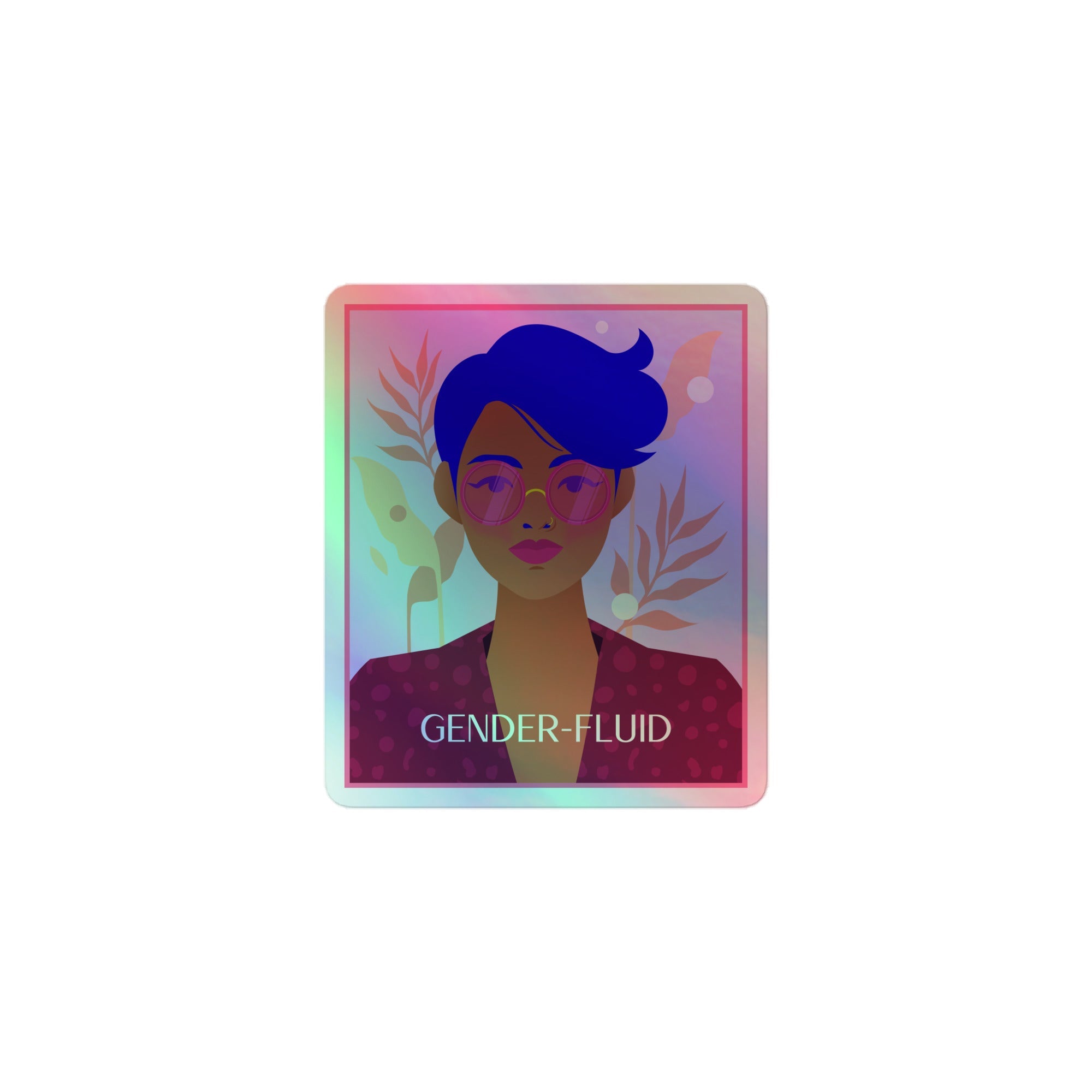 Gender-Fluid Holographic Stickers