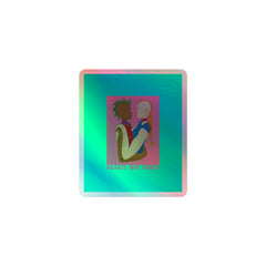 Hearts Not Parts Holographic Stickers