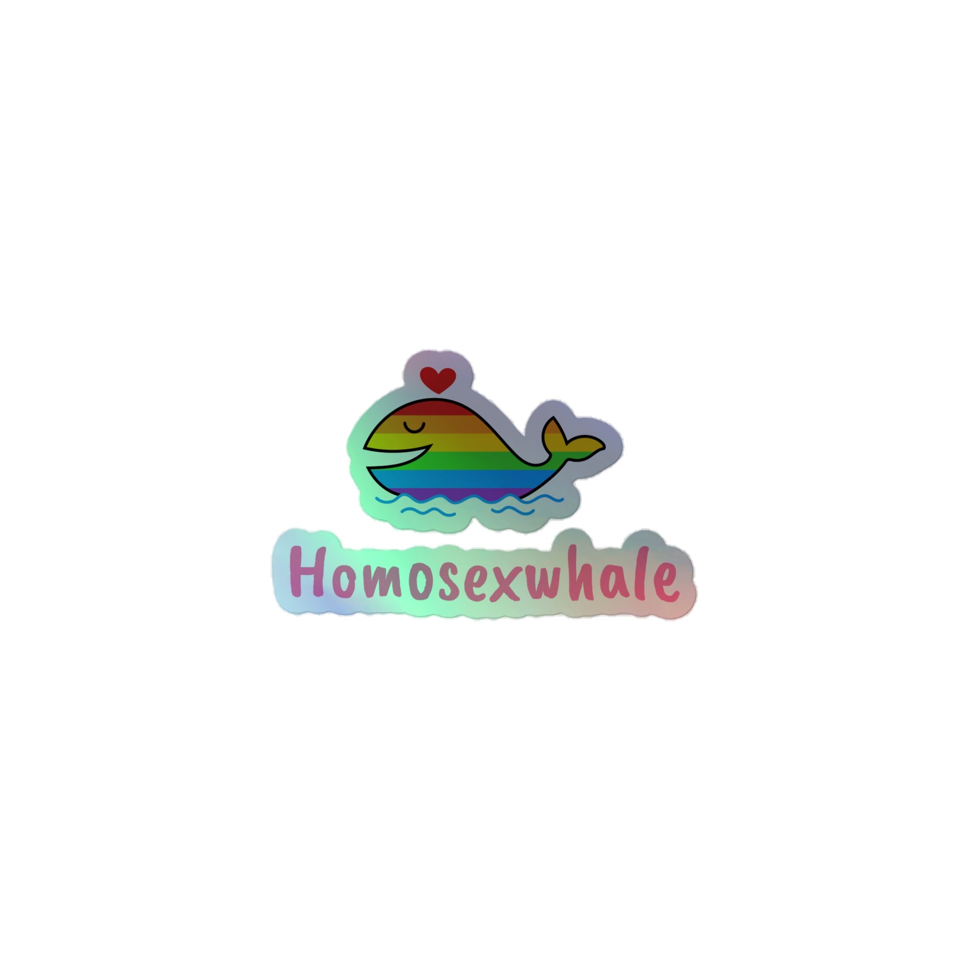 Homosexwhale Holographic Stickers