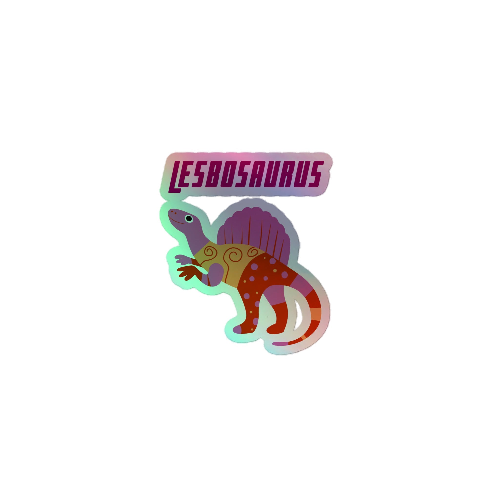 Lesbosaurus Holographic Stickers
