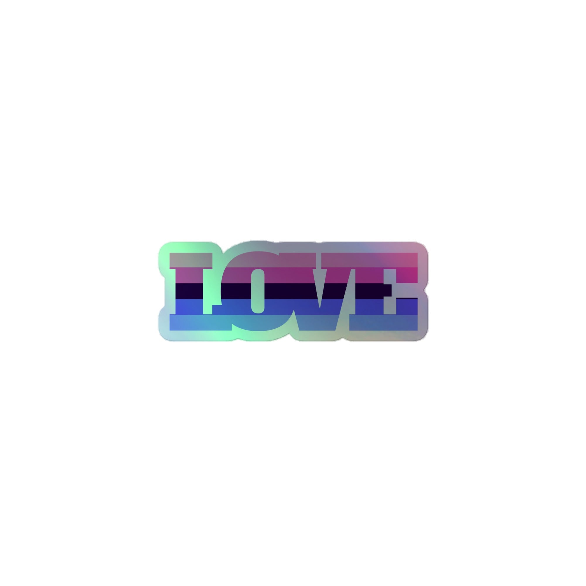 Omnisexual Love Holographic Stickers