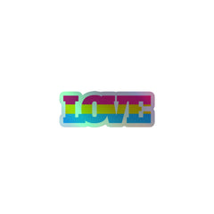 Pansexual Love Holographic Stickers