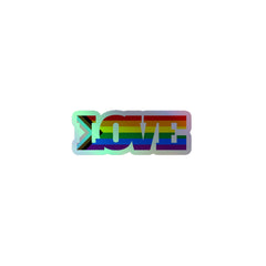 Progress  LGBT Love Holographic Stickers