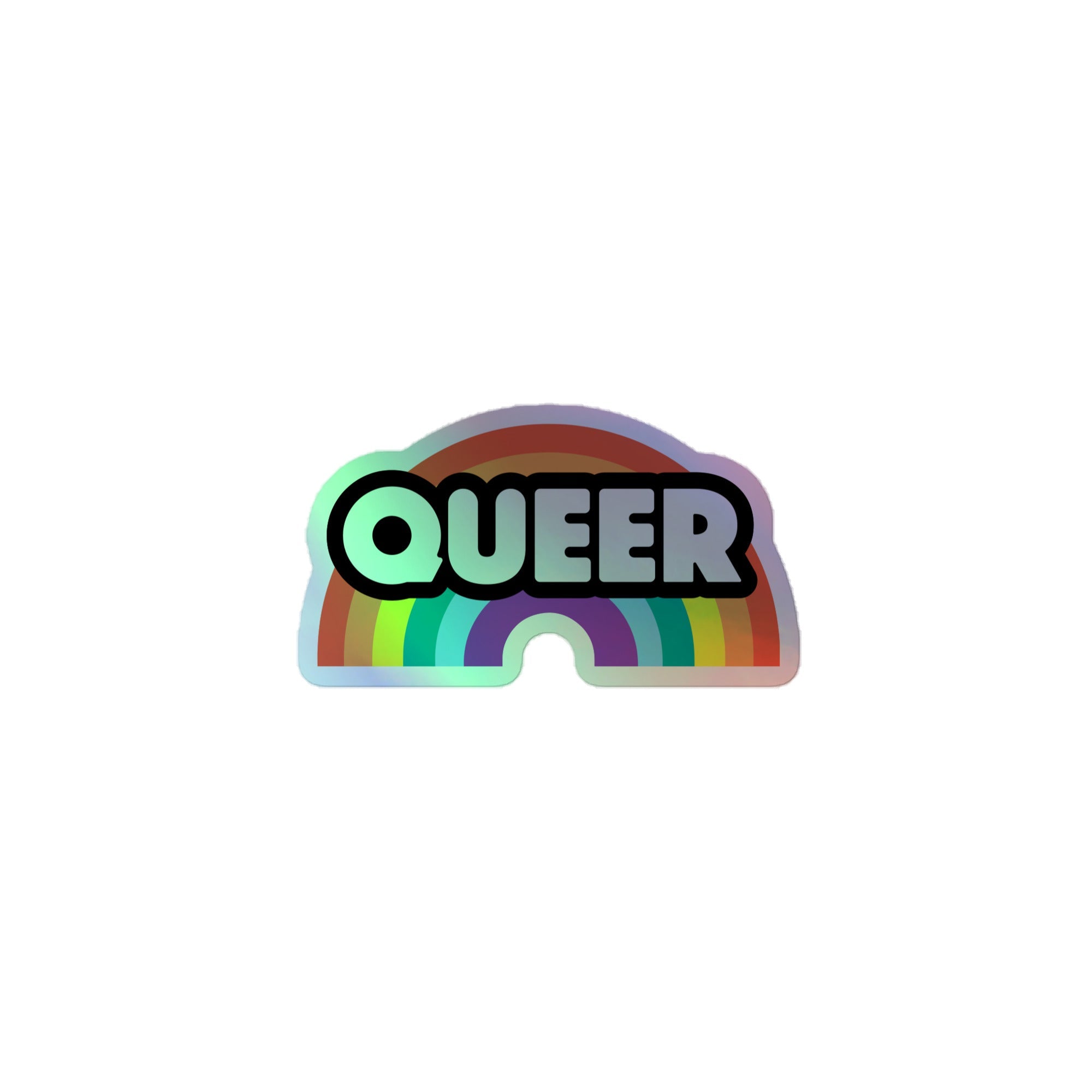 Queer Rainbow Holographic Stickers