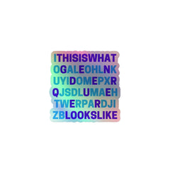 This Is What Genderqueer Looks Like Holographic Stickers