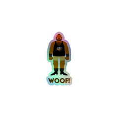 Woof! Gay Bear Holographic Stickers